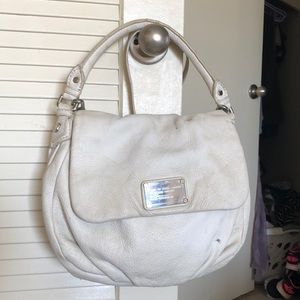 White MBMJ leather crossbody